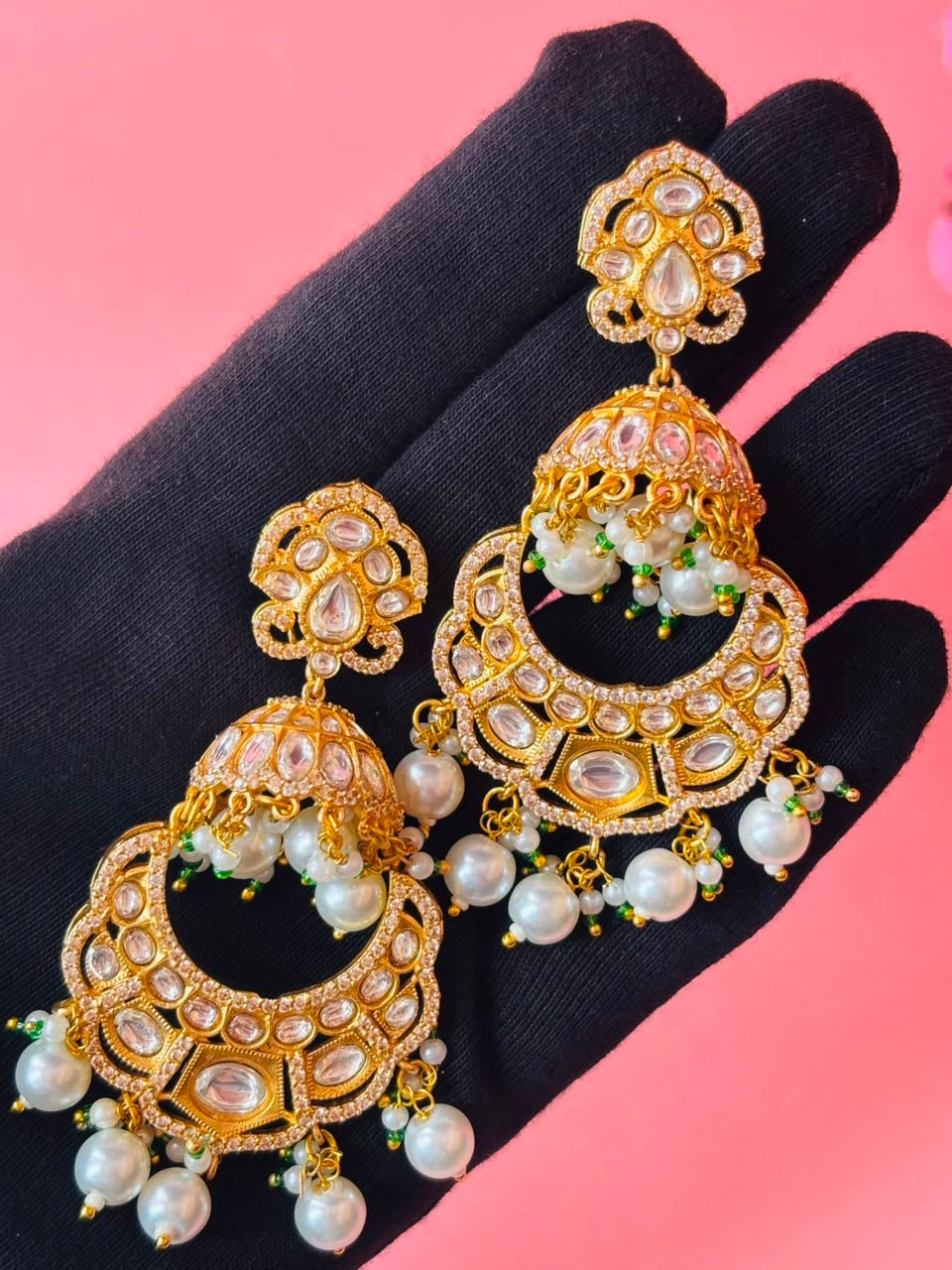 Elegant Ethnic Jhumka Earrings - Image 5