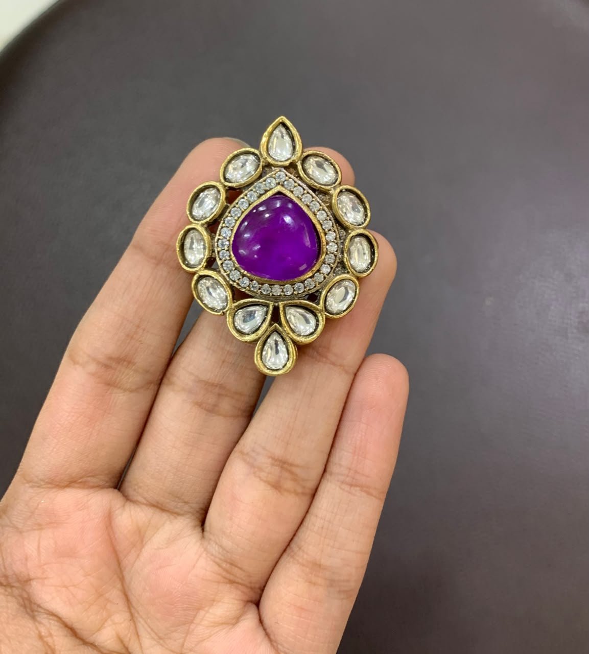 Victorian Style Gemstone Statement Rings - Image 5
