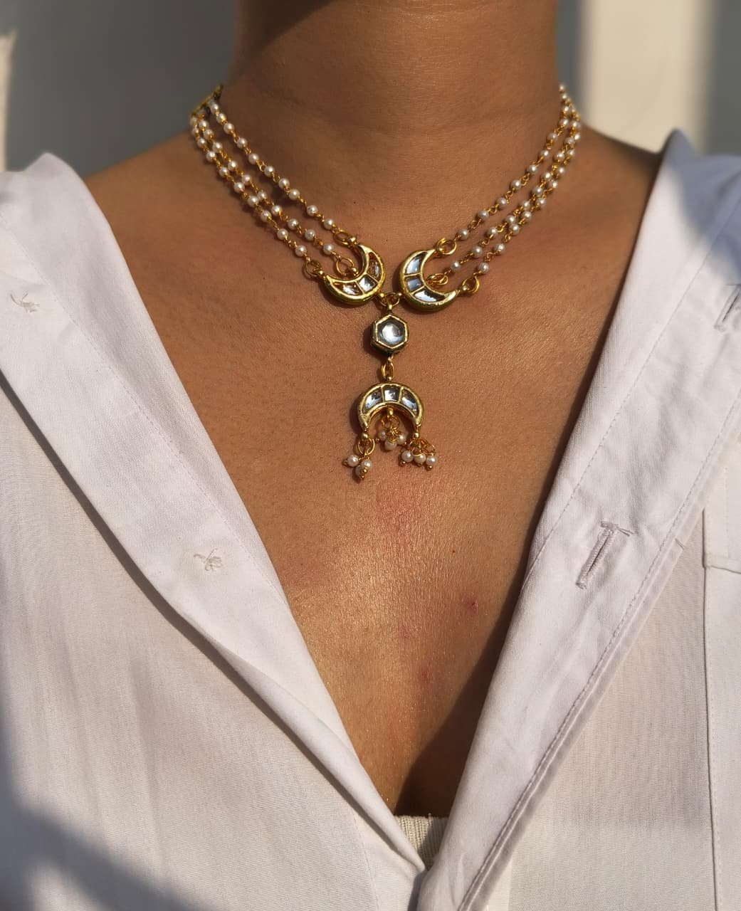 Moon Pearl Necklace - Image 3