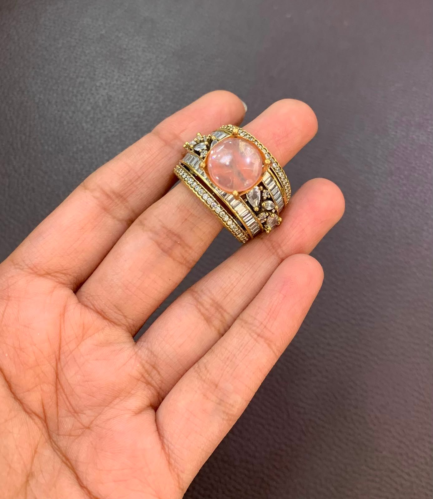 Premium Gemstone Cabochon Ring – Available in Multiple Colors - Image 8
